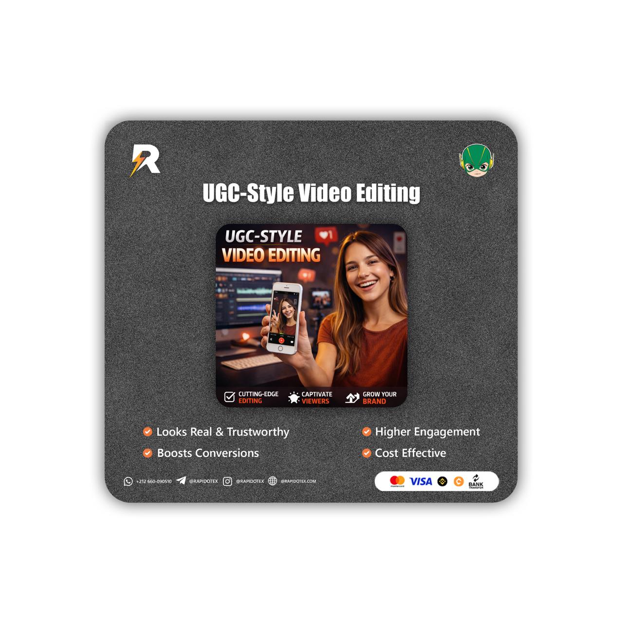 UGC-Style Video Editing