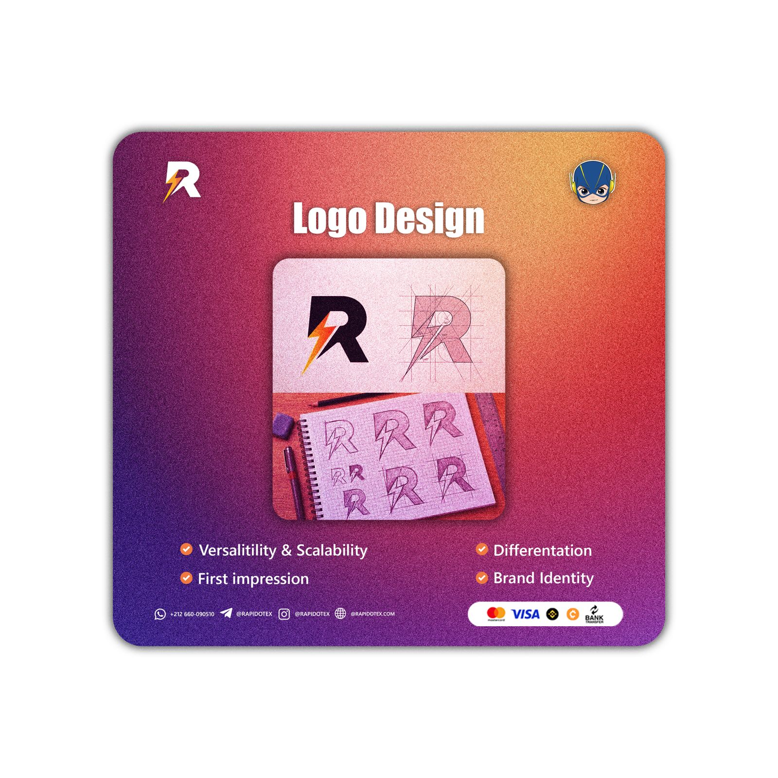 Logo Design (2–3 Concepts)